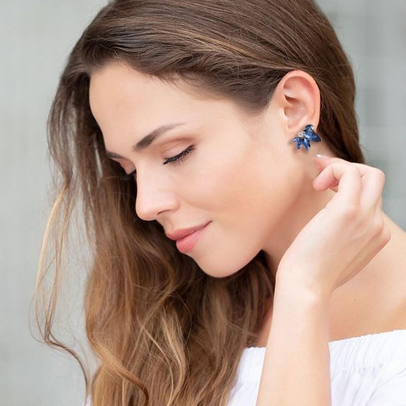 Spiritlele Sparkly Rhinestone Drop Earring Dainty Faux Crystal Earring Studs for Women Wedding Prom Party - Image 4